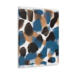 Wall Art Decor - Canvas Print Artwork - Spotted Rustic Brown Black