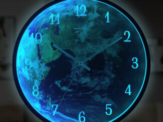 Voice-activated Induction LED Night Light Wall Clock