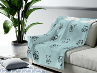 It's Raining Cats and Dogs Plush Blanket