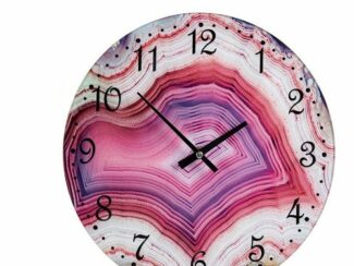 Wall Clock Pink Crystal (30 x 4 x 30 cm)