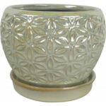 Southern Patio CRM-047100 8 in. Elora Planter, Pearl