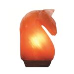 Himalayan Pink Salt Lamp - 12V 12W Knight Horse Shape Carved Crystal