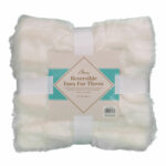DDI 2330685 TrailWorthy Faux Fur Micro Mink Blanket - White Case of 10