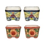 Avera Products APG026060C1 6 in. Cuadrada Planter - pack of 4